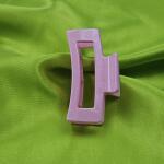 Blush Sparkle Rectangular Hair Claw Clip