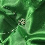 Crystal Blossom Invisible Chain Pendant