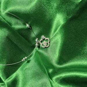 Crystal Blossom Invisible Chain Pendant