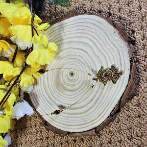 Antique Lakshmi Bloom Invisible Chain Pendant