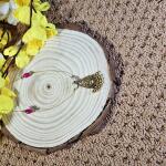 Antique Drop Invisible Chain Pendant