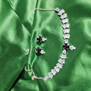 Luxe Black Crystal Necklace