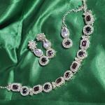 Ruby Noir Crystal Necklace Set