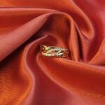 Golden Leaf Sparkle Ring – By Noolxz